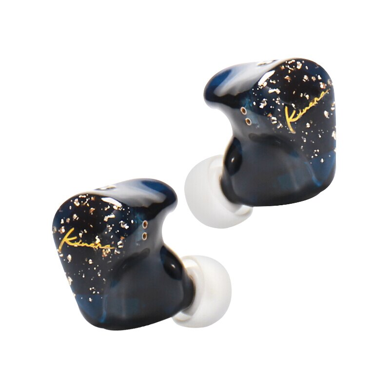 KINERA BD005 Pro 1DD 1BA HIFI Hybrid Technology Detachable Cable Headphones In Ear Sports Monitor Earphones Earbuds With Mic: BLUE