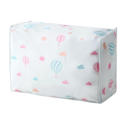 Couette sac de rangement plume forme maison vêtements couette oreiller couverture sac de rangement voyage bagages organisateur sac vêtements garde-robe: 6 / 60x40x25cm