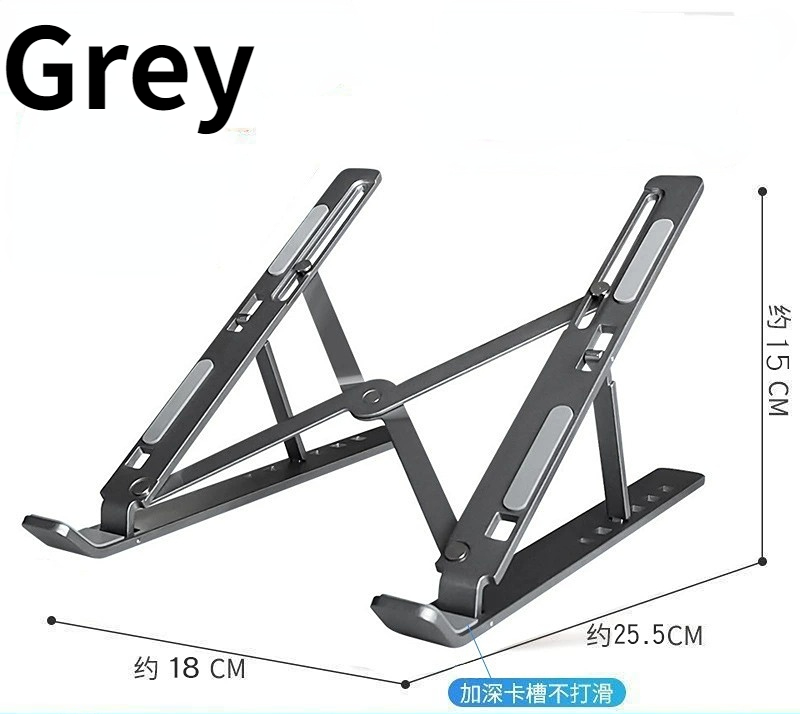 Säädettävä kannettavan tietokoneen teline alumiiniseoksesta valmistettu pöytäteline taitettava kannettava teline macbook air pro -kannettavan tietokoneen tablettialustan jäähdytykseen: Sininen