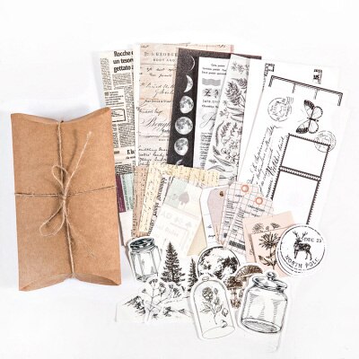 30 ark årgang samling og #39 ;s serie klistremerke diy dekorative scrapbooking tidsskrift planlegger klistremerker estetiske skrivesaker: 2