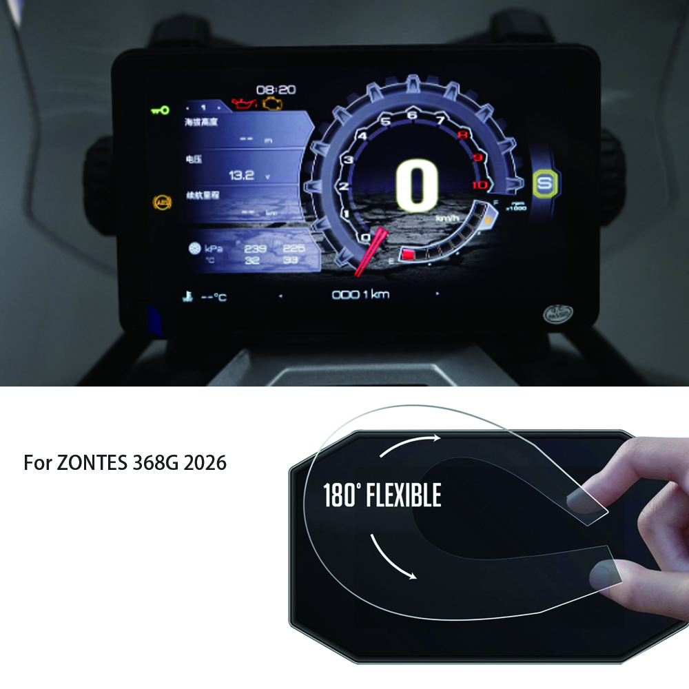 368g tft-displayschutzfolien für zontes 368g motorrad-instrumentenfolie