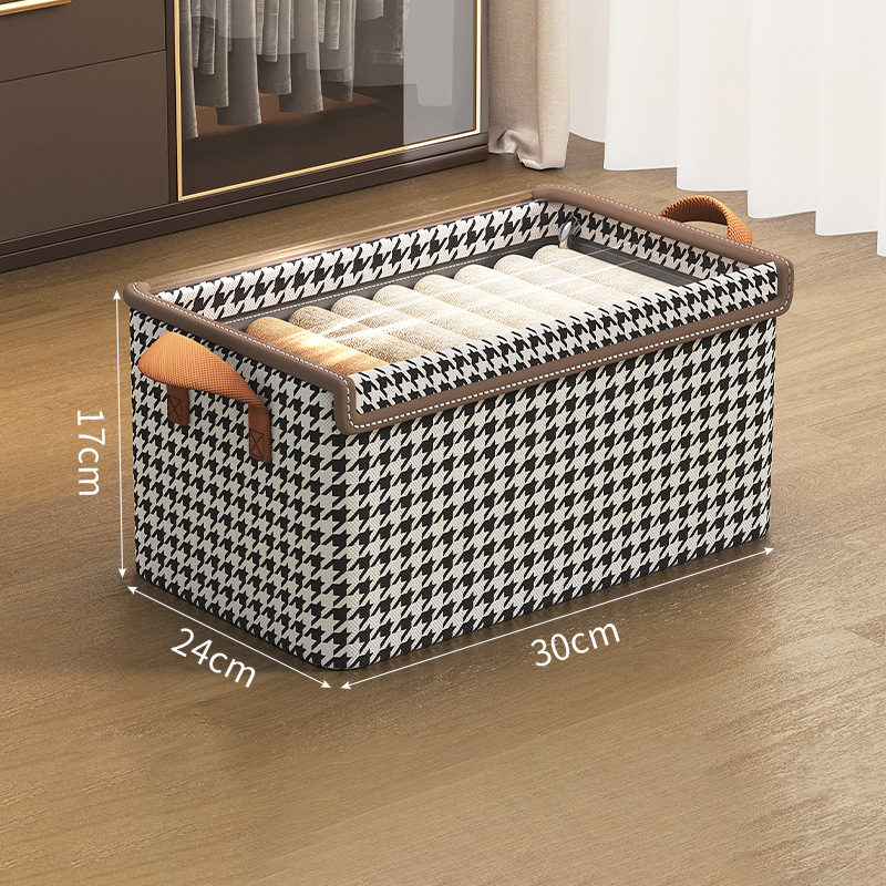 Dustproof Storage Box with Lid Double Thickness Moisture-proof Storage Box Large Capacity Foldable Clothes Storage Box
