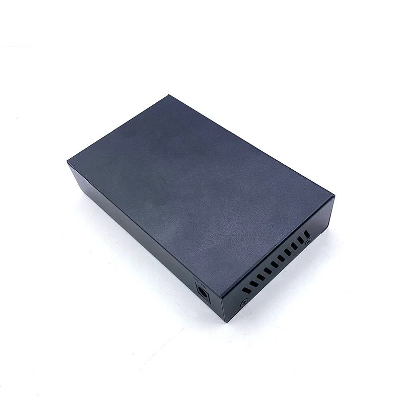 Switch industriale ethernet 5 10/100/1000m 48v(60w-300w) , switch poe a 4- porte , classe 8 802.3bt/ 1 porta , 1000m uplink/nvr, 1 porta sfp