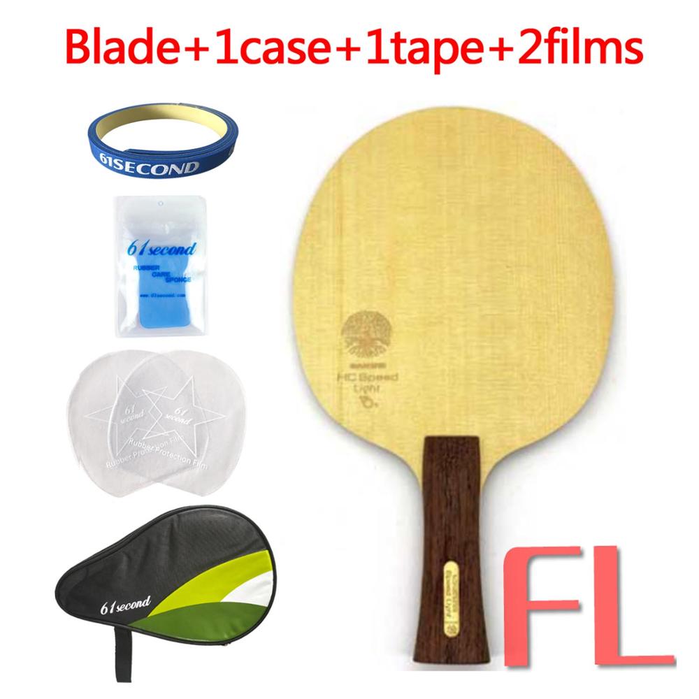 Sanwei HC, hoja de tenis de mesa con luz de velocidad: FL with HM 1 case