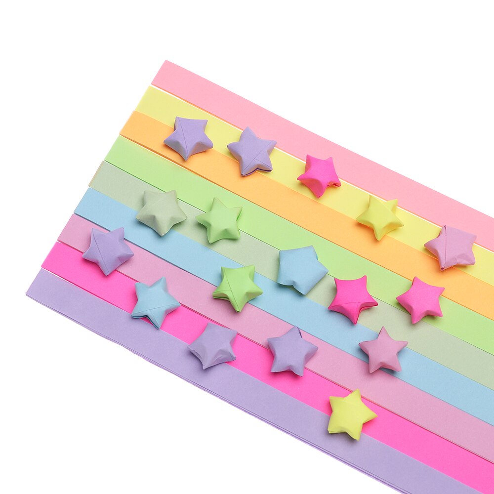 140pcs/lot 9 Mixed Color set Lucky Wish Star Paper... – Grandado