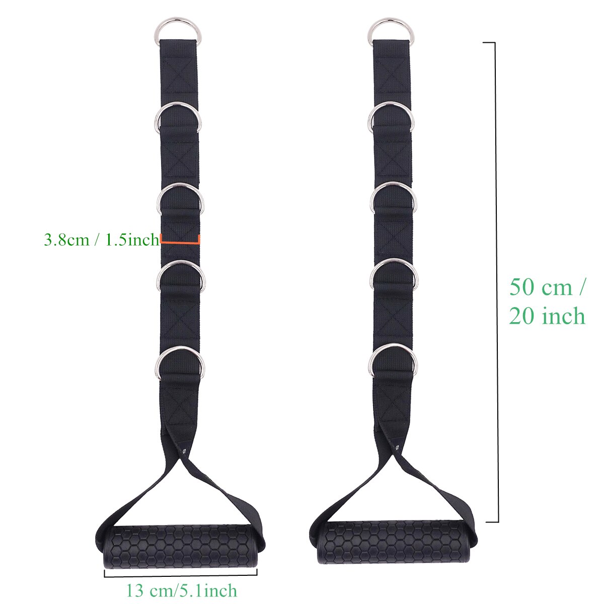 Gym Handle Multifunction Adjustable Stirrup Handles Fitness Cross Over Handle Triceps Bar Lifting Exercise Machine Accessories