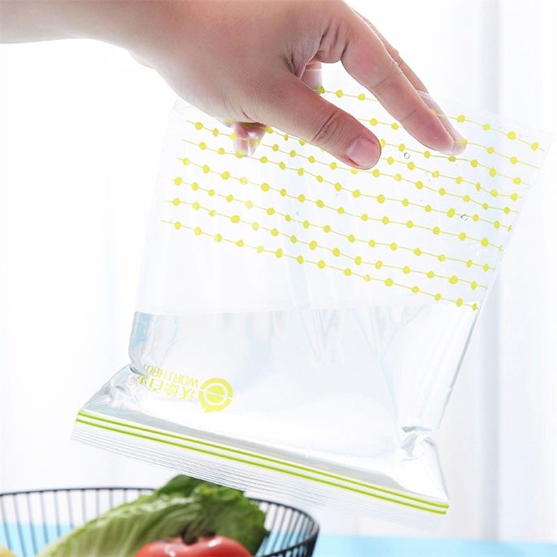 Plast stora tjocka blixtlås förvaringspåsar vakuumförslutare utrymmesbesparande påse ziplock gallon frysa mat smörgås förvaring köksredskap