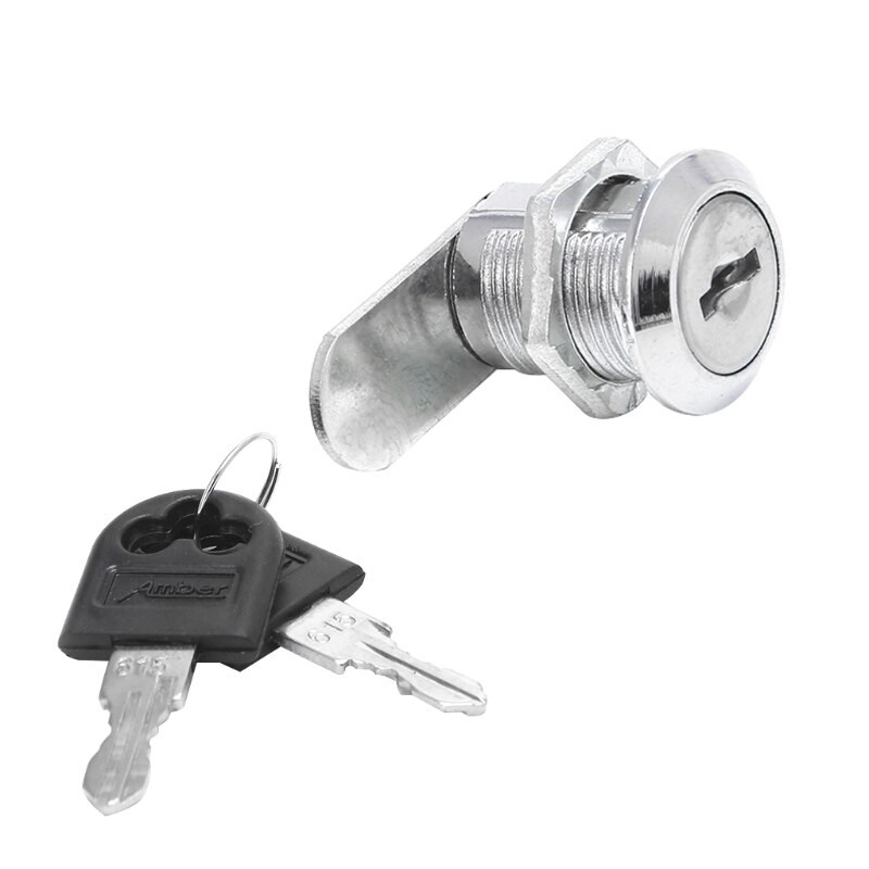 Lot De 2 Serrures Pour Boîte Aux Lettres HD SUPPLY 881310 - 5 Came, 2 Clés - Aluminium Argenté