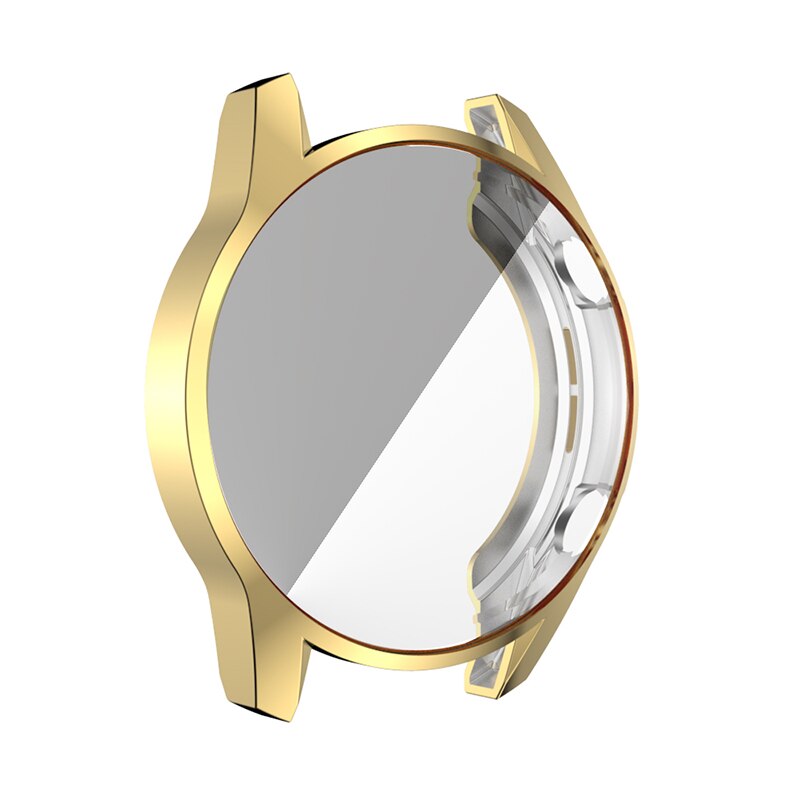 For Huawei GT2e Watch Silicone Case Plating Soft Screen Protector cover For huawei Watch GT2e GT 2e band SmartWatch accessories: gold