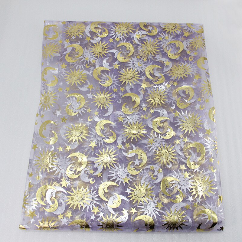 50*145 cm snöflingatryckt glittermetalliskt garntyg, handgjorda material för att sy tilda docka ,1 yc 803: 1047051001
