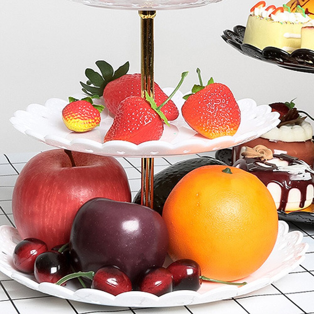 3-Tier Detachable Cake Stand European Style Dessert Cake Plate Stand Afternoon Tea Wedding Dessert Holder