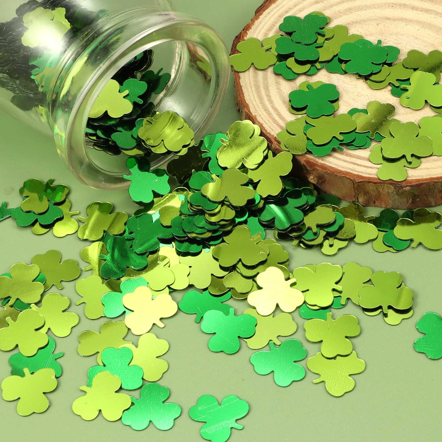 15g/30g St Patricks Day Table Decoration Sequins PVC Green Shamrock Confetti for Irish Festival Party Home Decoration: L / DEEP BLUE
