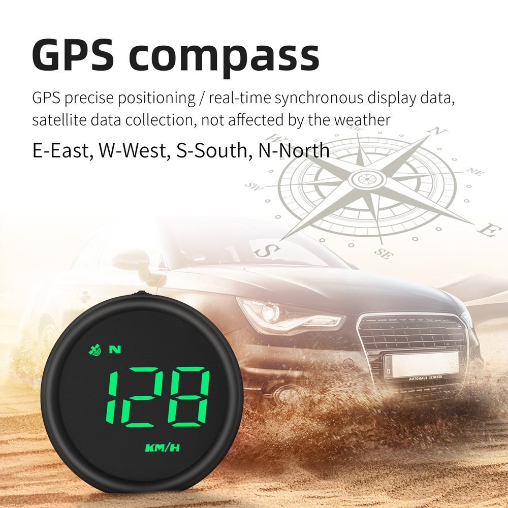 Jauge numérique intelligente G1 HUD pour voiture, système GPS, multifonction, affichage tête haute, alarme de vitesse, nouveauté