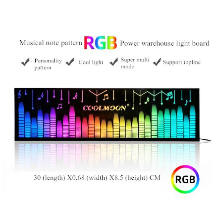 COOLMOON Computer Case RGB Decoration LED Srip / PSU Panel / Fan Cover / GPU Support / RGB Controller 5V ARGB: RGB Panel(5V)