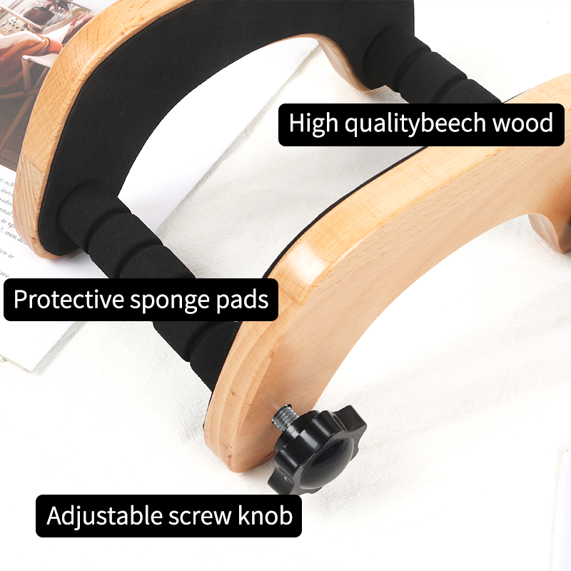 Gitaarstandaard Creatieve Beukenhouten Gitaarhouder Met Beschermende Sponspads Draagbaar Hout Gemaakt Gitaarstandaard