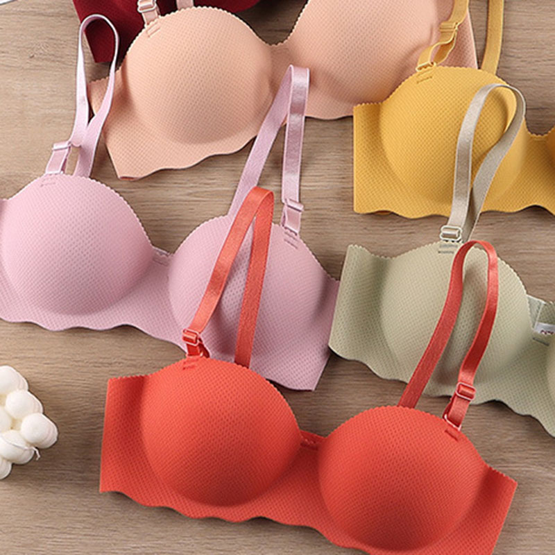 8 Colors Sexy Women Bras Solid Seamless Underwear Adjustable Push Up Wire Free Bralette Soft Female Breathable Lingerie