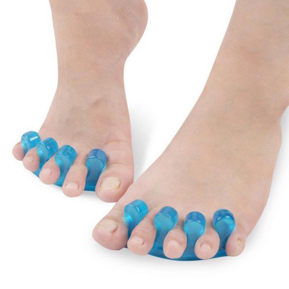 5pcs/pack Silicone Toe Finger Separators Universal Flexible Nail Art Manicure Pedicure Foot Braces Random Color