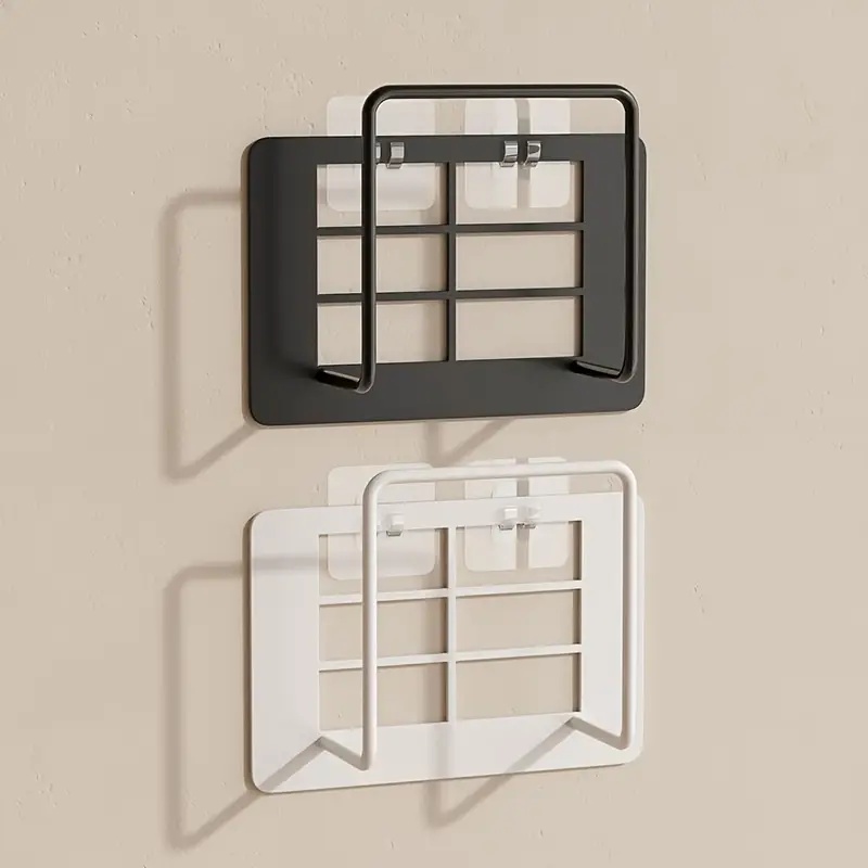 1Pc Easy-Install Wall Mount Router Holder Multi-Use Storage Shelf for Living Room & More, Box Placement, Wifi Rack, Shelves