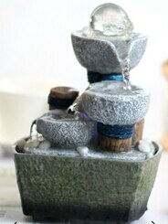 fountain water features feng shui wheel desktop decoration home decor Household water fountain: Default Title