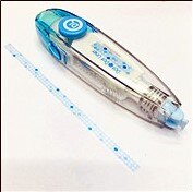 Kawaii high lighter liner tryk prik type dekorativt korrektion tape gør det selv dagbog planlægger klistermærke kontor papirvarer skole korrektor: Blå