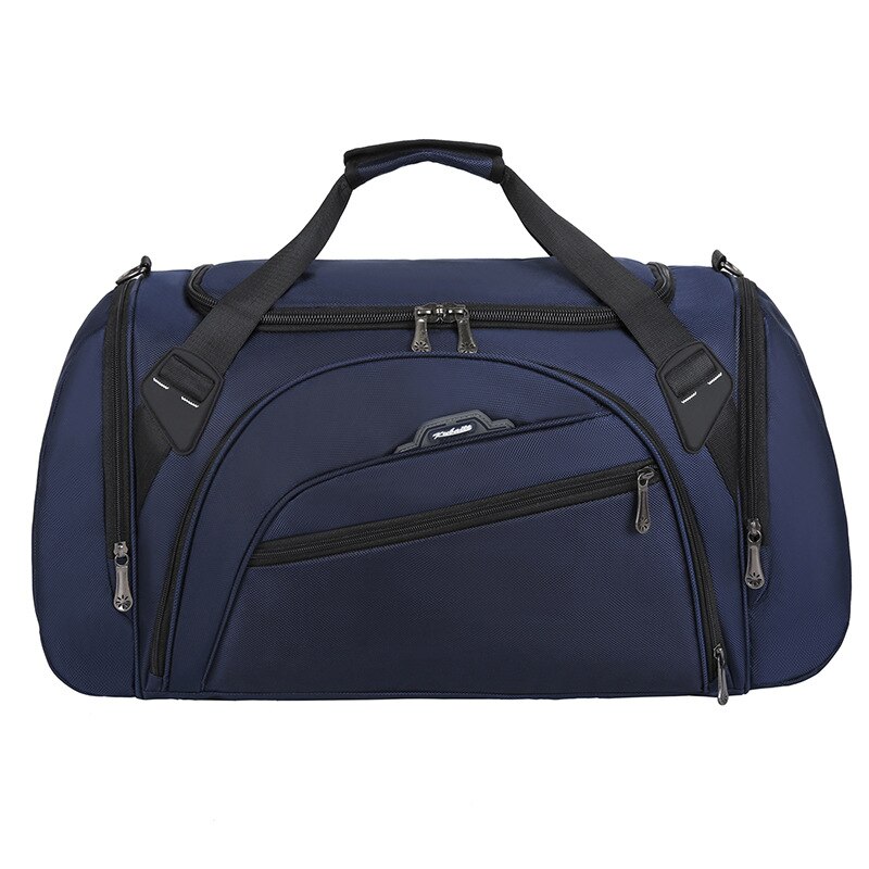 2021 nuovi uomini borsa da viaggio borsa portatile di grande capacità borse a tracolla in Nylon di qualità borsa da viaggio Casual borse da viaggio solide XA414F: Blue