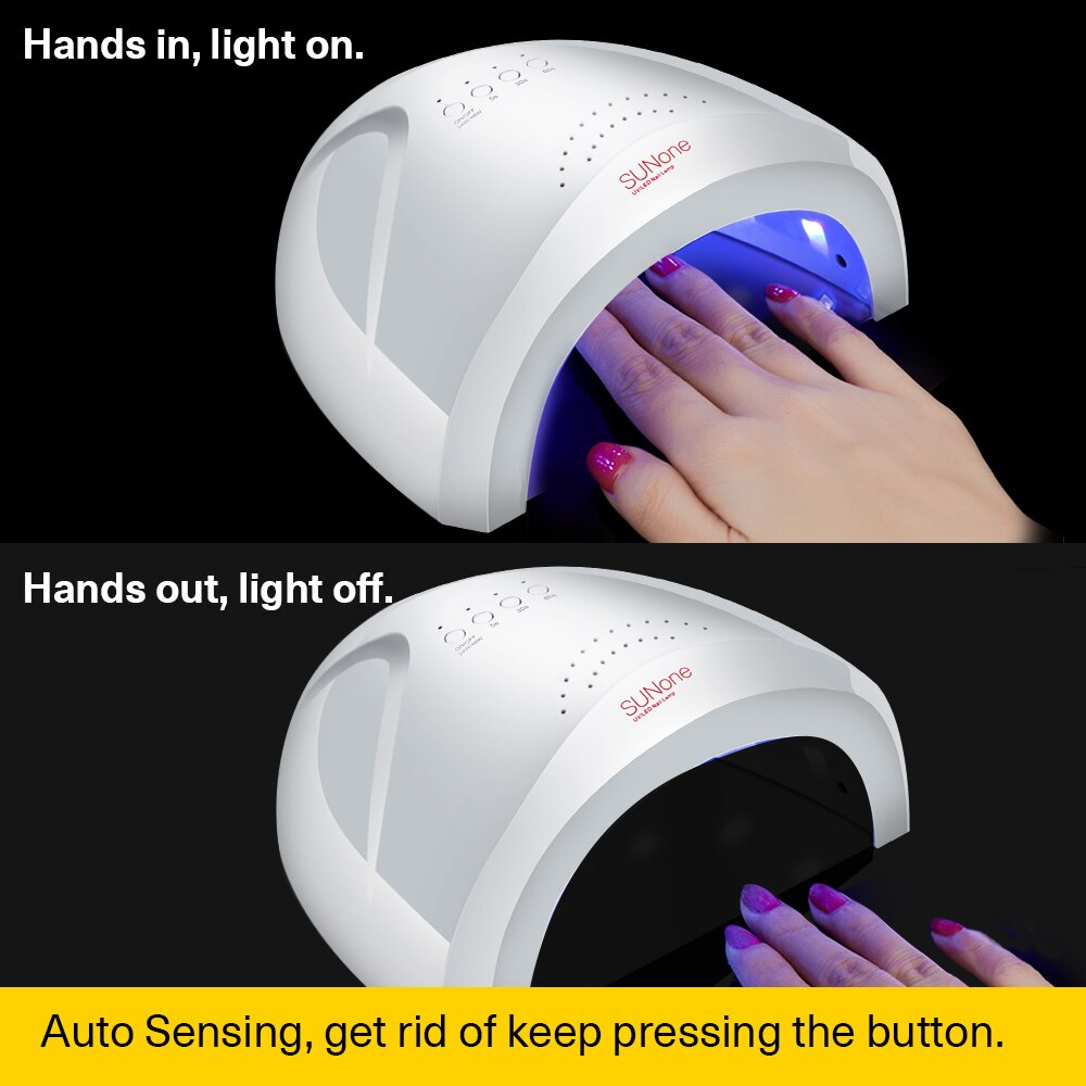 Azure Schönheit Nagel Lampe Sunone Nagel Trockner 24 W/48 W Für UV LED Gel Nagellack Maschine Aushärtung alle Gel Polnischen Infrarot Sensor
