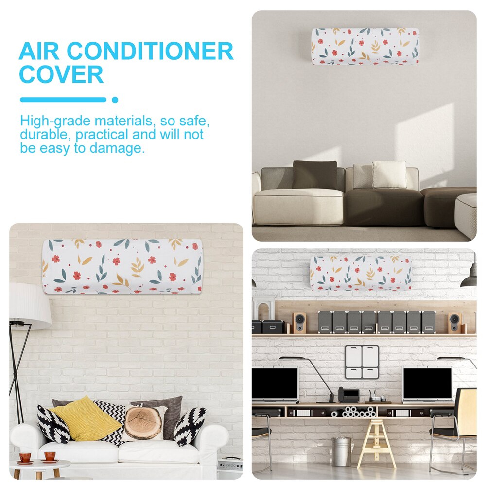2pcs Indoor Air Conditioner Covers Hanging Air Conditioner Cover Protectors