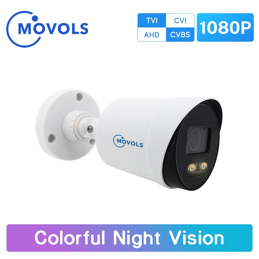 Movols 1080P Full Tijd Kleur Security Camera Ahd/Tvi/Cvi/Cvbs Sony Sensor Video Surveillance Camera analoge Bullet Camera