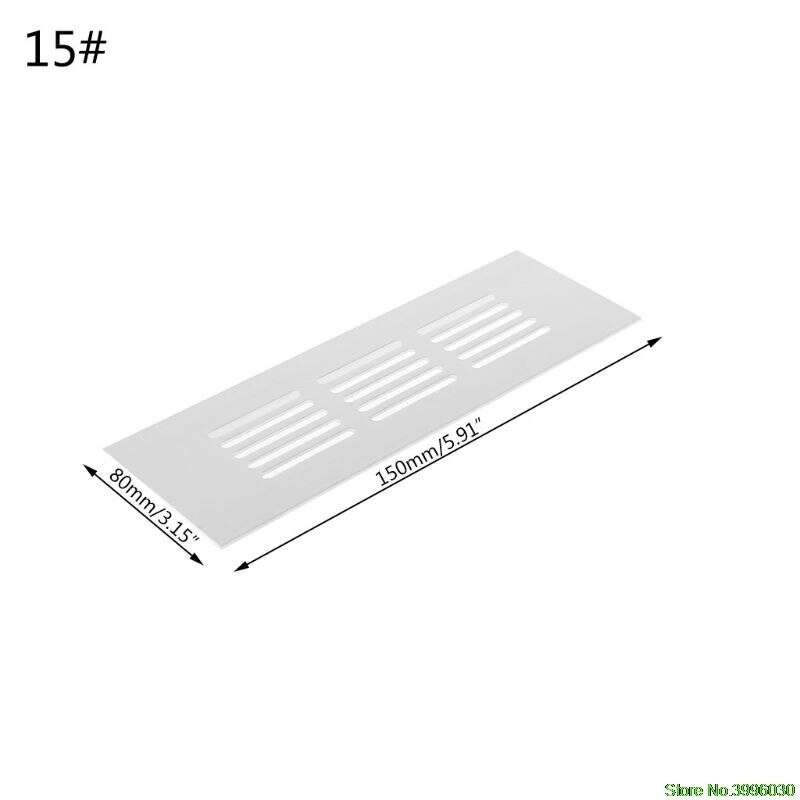 Aluminiumslegering lufthull perforert ark web tallerken ventilasjonsgitter: 15