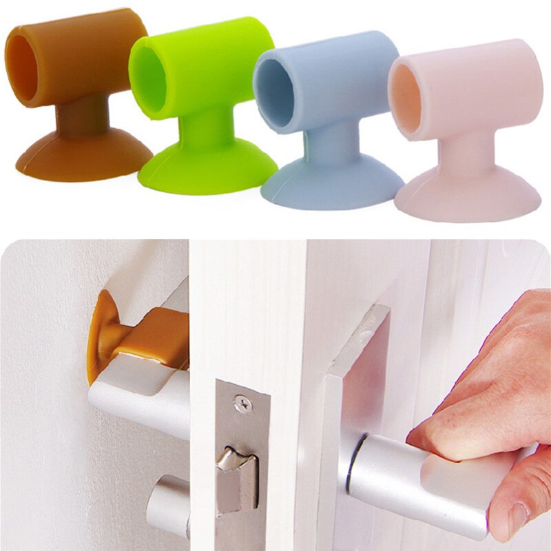 1Pc Door Stopper Anti-collision Pad Protection Wall Mute Pads Rubber Stopper Door Handle Buffer Wall Protection Doorknob Bumper