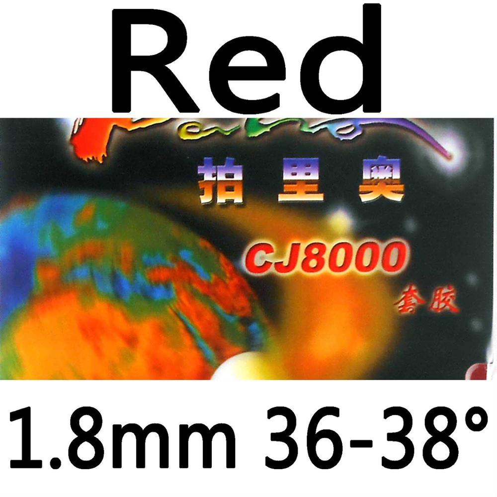 パリオ CJ8000 ピップイン卓球 (ピンポン) ゴムスポンジ (硬度: 36-38): red 1.8mm H36-38