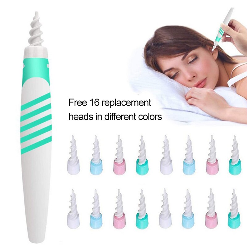 4types Ear Cleaner Vacuum Ear Wax Dirt Fluid Remover Painless Earpick Ear Cleaning Tools Safety Products Health Care