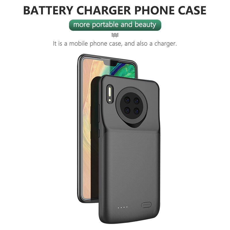 5200Mah Battery Charger Case Voor Huawei Mate 30 Draagbare Power Bank Terug Clip Opladen Cover Voor Huawei Mate 30 batterij Case