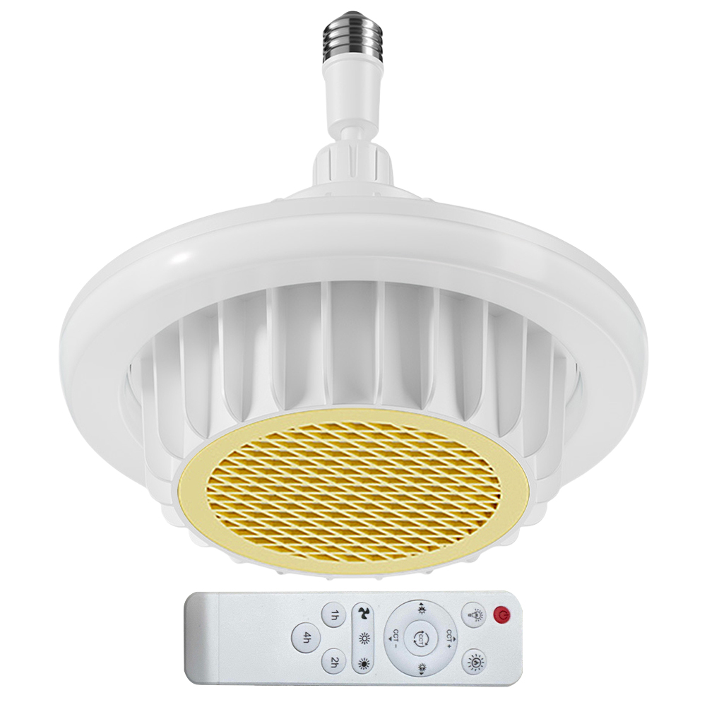 Ceramic Bathroom Heater Remote Control Ceiling Fan with PTC Technology Ceiling Light for Indoor Living Room Bedroom: Yellow / 500W