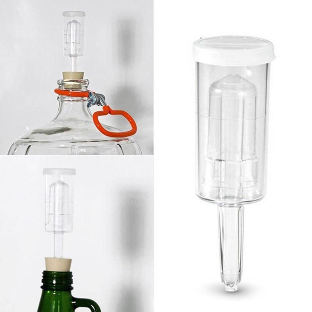 Válvula de escape de barril de fermentación de vino, cierre de aire unidireccional de 1/3 piezas, nueva válvula de fermentación de vino y cerveza de doble burbuja