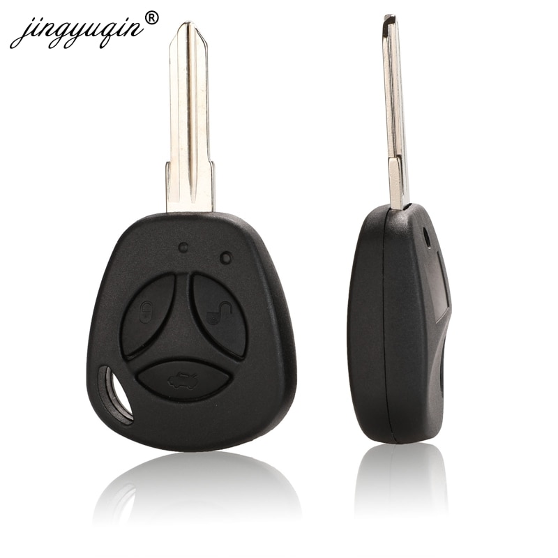 Jingyuqin 3 Knoppen Vervanging Autosleutel Shell Voor Lada Ongecensureerd Auto Blanco Remote Key Case Cover Fob Priora Kalina
