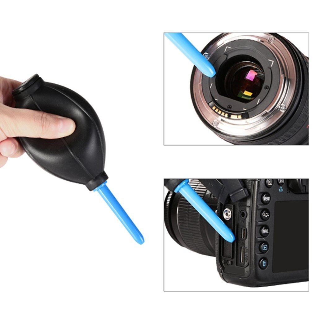 3-In-1 Panno di Pulizia Spazzola E Aria Ventilatore Fotocamera Digitale di Pulizia Della Polvere Kit Fotografia Professionale Strumento di Pulizia
