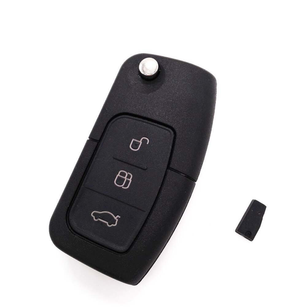 Big 3 Button Remote Key + remote + transponder 4D63 4D60 Chip FOR FORD Focus Mondeo TRANSIT car key