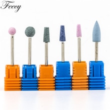 Boule caoutchouc ongles forets pierre céramique fraisage corindon coupeurs brosse électrique Machine rotative vernis manucure outils fefairy 4T