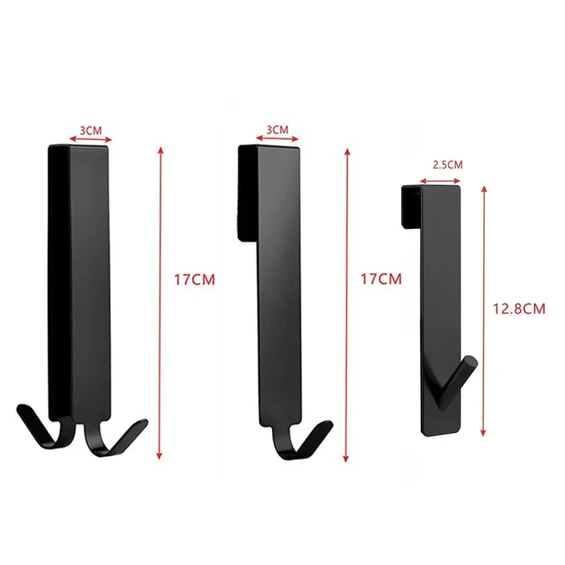 Stainless Steel Over Glass Door Shower Door Back Shower Towel Rack S-Shape Bathroom Bathrobe Hanger Holder Hooks