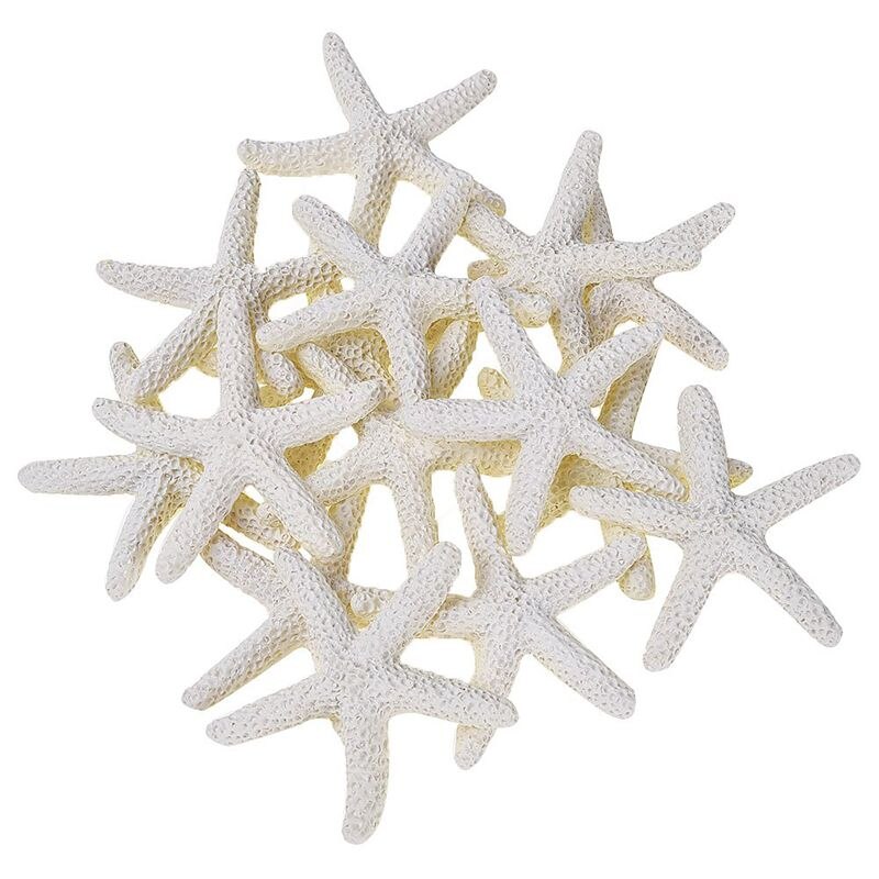 Estrella de mar blanca cremosa de 15 piezas para decoración de boda, decoración del hogar y proyecto artesanal
