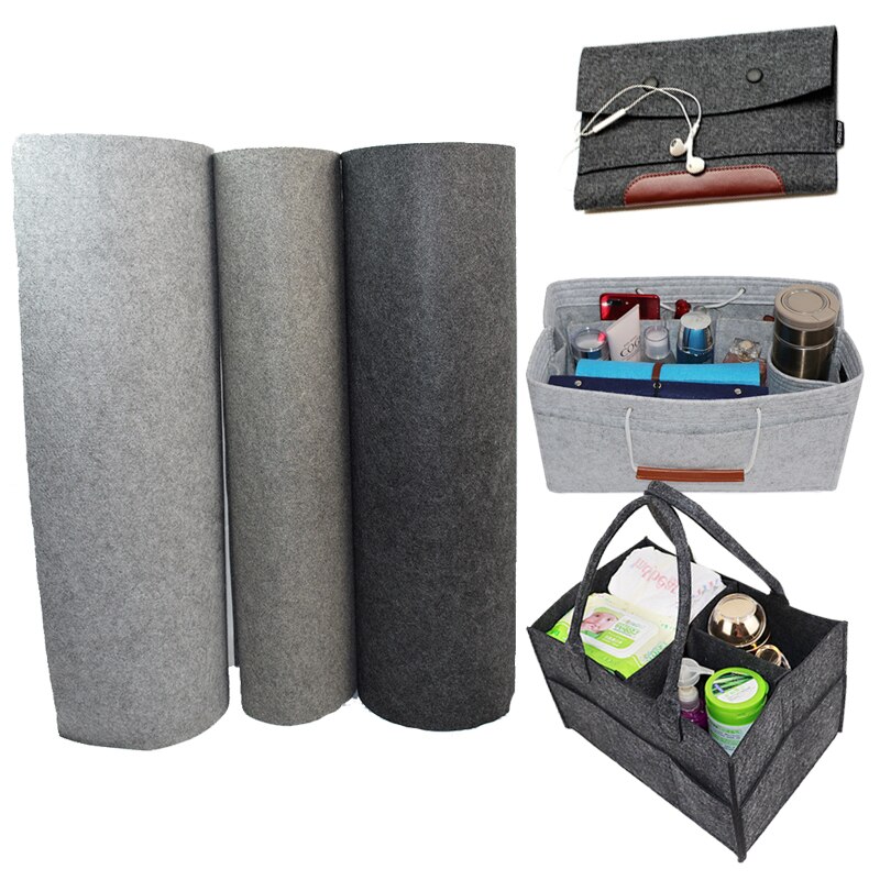Konstgjord ullfilt väska material tyg diy handgjord personlig väska heminredning filt tyg 2mm,3mm,4mm 45 x 90cm rulle