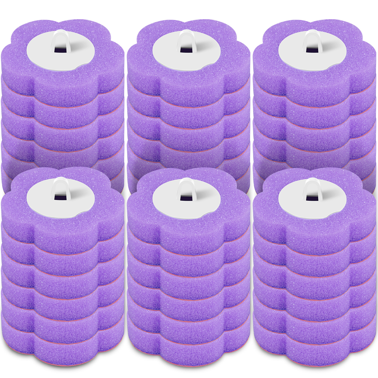 18/36 stk. toalettbørste engangs rengjøringssett for reservehoder toalettbørste med langt skaft toaletttilbehør verktøy: Sjokolade