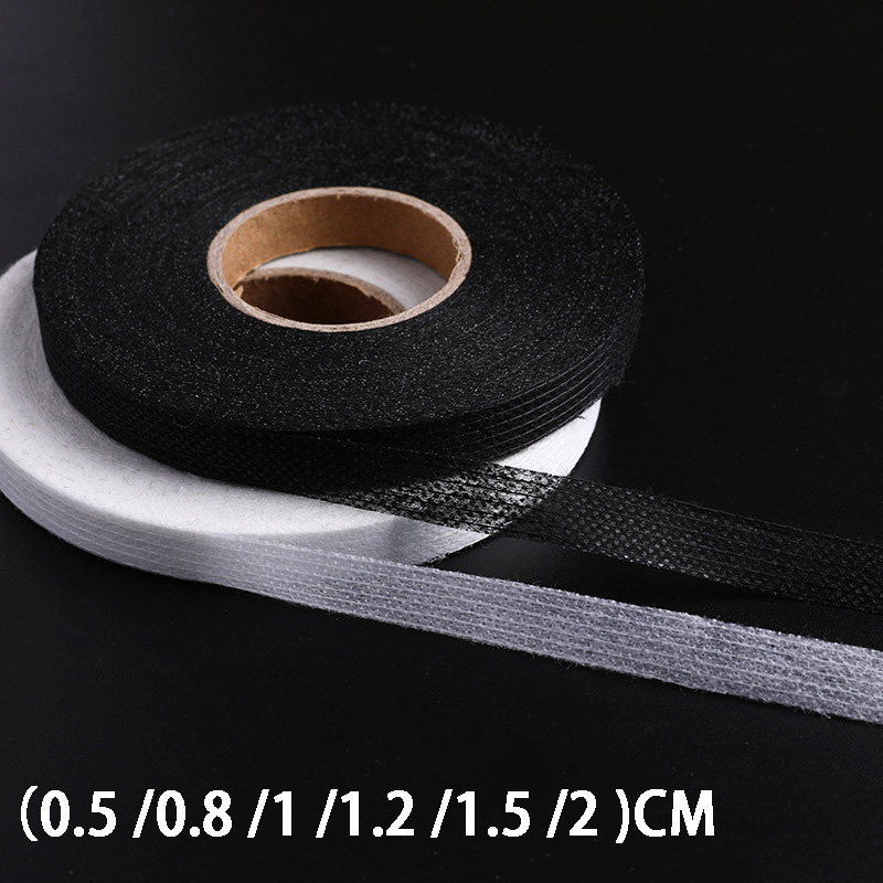 Zwart-wit eenzijdig gebonden stof voering strijken kleding zoom tape mesh voering DIY naaiaccessoires
