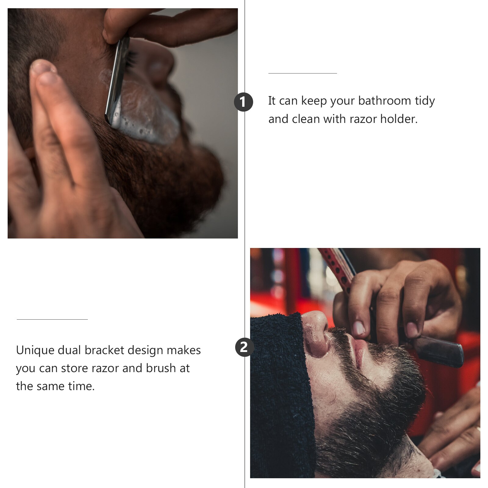 1pc Durable Razor Stand Razor Holder Shaving Tools Rack for Boyfriends Male