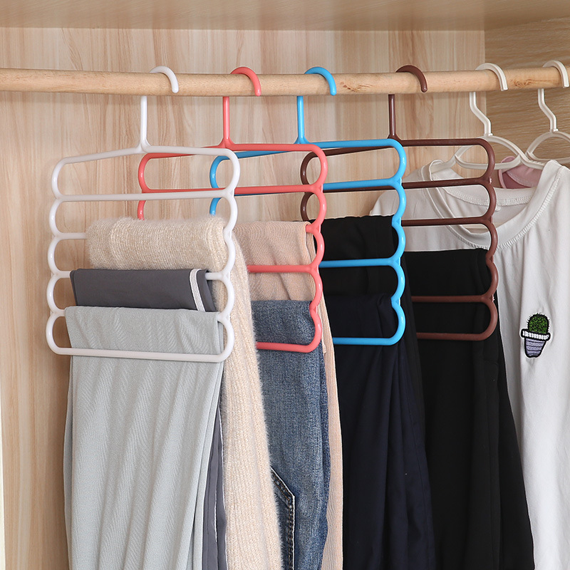 Multilayer Kleerhanger Broek Hanger Doek Rack Multi-purpose Opslag Sjaal Tie Ruimtebesparend Kleerhanger Kleerhangers