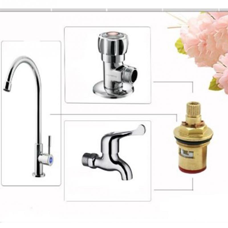 1/2" Replacement brass ceramic disc tap quarter turn cartridges gland insert 20 teeth Faucet Accessory Disc #030