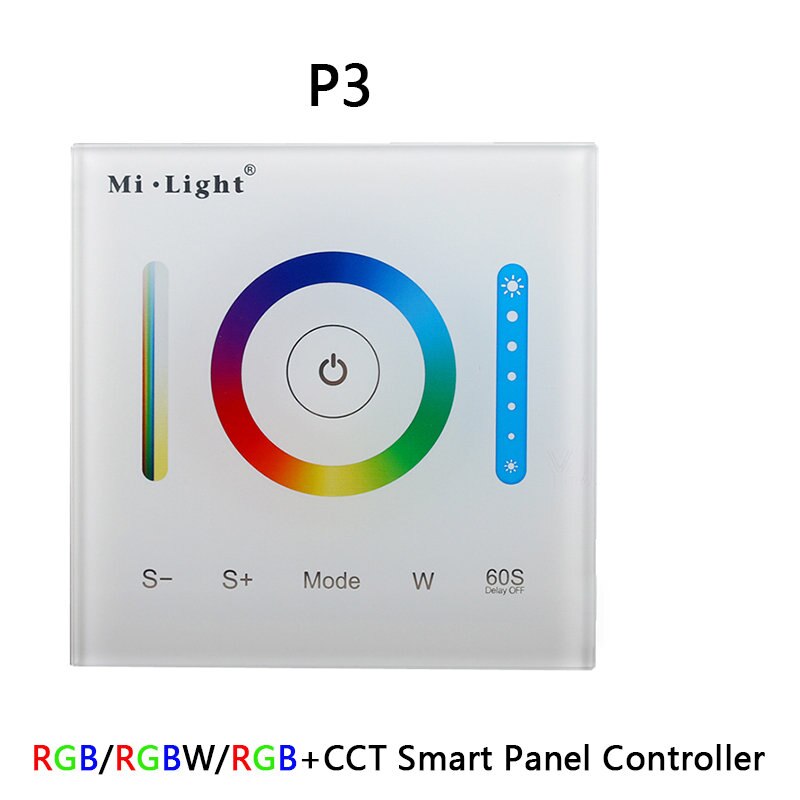 Miboxer smart touch panel dæmpbar dæmpning/ct/rgb/rgbw/rgb+cct led strip lys controller 2.4g trådløs fjernbetjening  p1/p2/p3/t1/t2/t3: P3