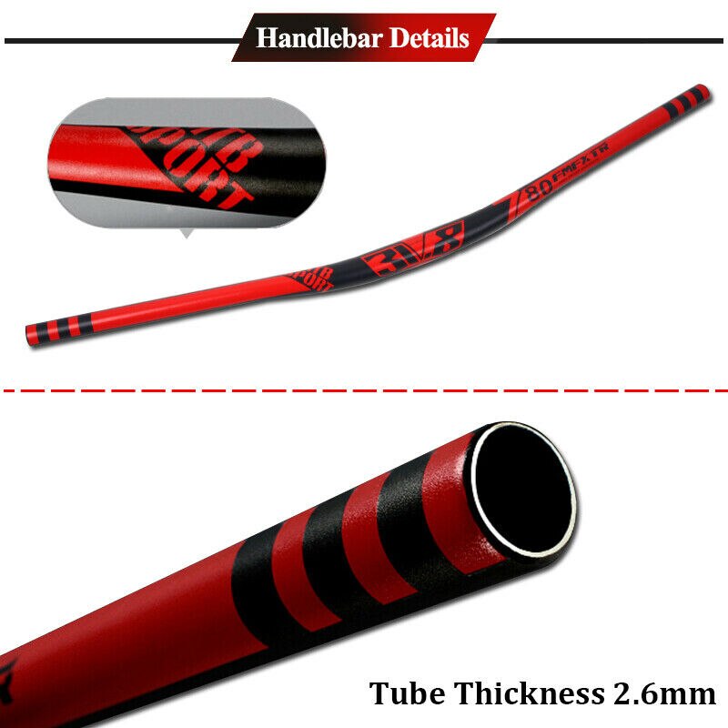 FMFXTR MTB Bicycle Handlebar Aluminum Alloy 780*31.8mm Racing Bike Rise Handlebar Mountain Bike Handle Bars Cycling Accesorios