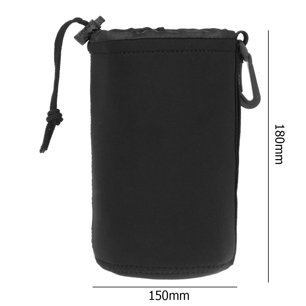1/2 Stück Kameraobjektivtasche Fotografie Objektivtasche Neopren Wasserdichter Rucksack Kordelzug Schutzhülle für die meisten digitalen Spiegelreflexkameras: Lila